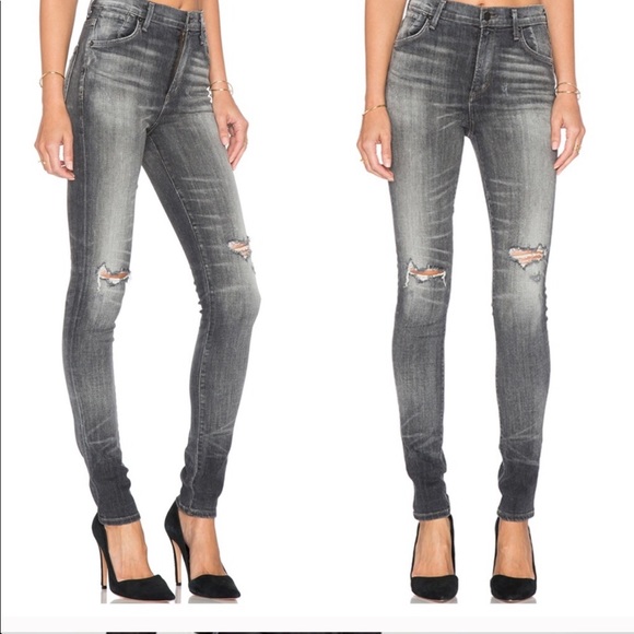 CITIZENS OF HUMANITY GREY CARLIE HIGH RISE - Picture 1 of 6